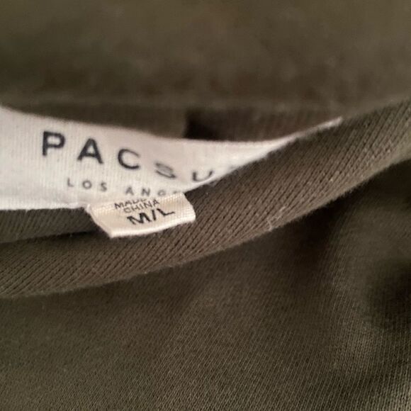 Pacsun Olive Green Zip Up Bomber Women’s Flight Jacket Asymmetrica Zipper - Picture 10 of 11